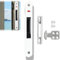 Cerradura de Gancho de Ventana para Puerta Corredera, Cierre de Embutir para Ventanas y Puertas, Correderas de Aluminio, 19,8x2,8 cm, Cerradura de Gancho para Empotrar,para Puertas Corredizas,Ventanas
