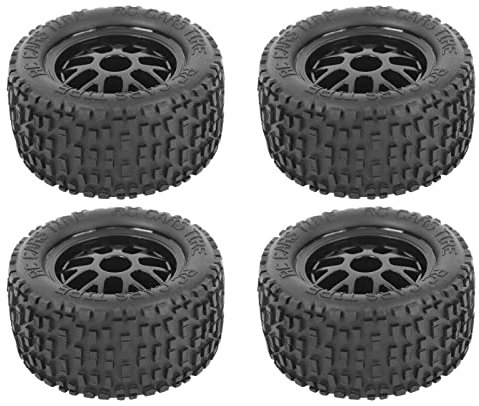 Alomejor 4er-Pack RC-Truck-Reifen, Universelle Gummiräder für Modelle Im Maßstab 1/14, 1/16 und 1/18