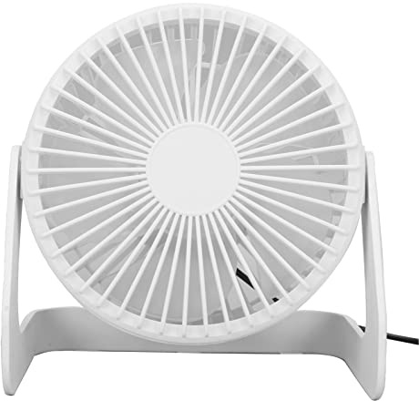 ciciglow USB-Ventilator, USB-betriebener Tragbarer Schreibtischventilator, 360 Grad Regulierbar, Leise, Persönlicher Kleiner Ventilator für Zuhause, Desktop, Büro, Plug-in-Power-Ventilator