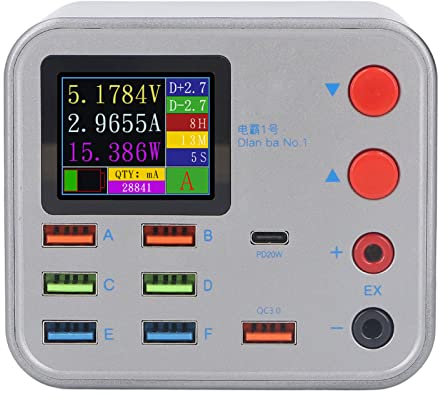 Chargeur USB C 150W 8 Ports Station Charge USB Rapide Adaptateur Sans Fil Appareils Prise UE Chargeur Mobile