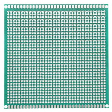 YOKIVE 2uds Una Cara Universal Impreso Circuito Placas, FR-4 PCB Tarjeta Estañada, Buena para Bricolaje Soldadura Electrónicos Proyectos (Verde, 100x100mm)