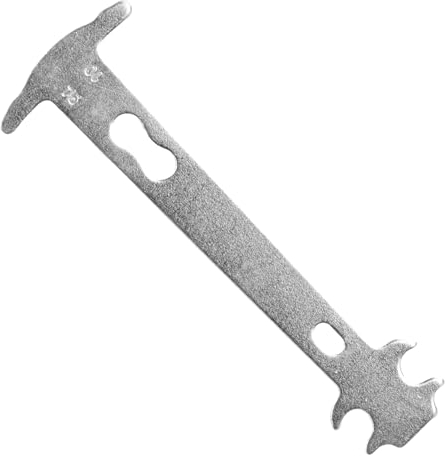 Fodlon Catena di Usura Misura Calibro per Catena 14 * 4.8CM Usura della Catena della Bici Controlla, Misura Catena Bici Misurazione Rapida e Semplice, per la Riparazione della Bicicletta (Argento)