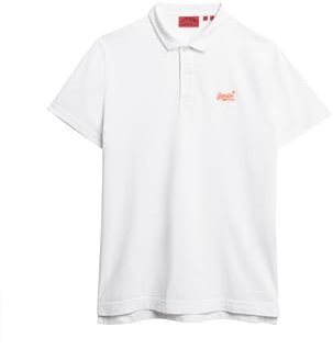 Superdry Herren Essential Jersey-Polohemd mit neonfarbenem Logo Optik XXXL