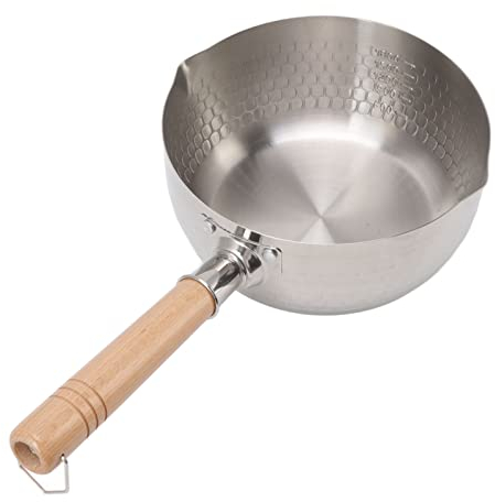 Japanese Nonstick Stainless Steel Saucepan Pan Cookware Sets for Kitchen Cooking Milk Pot with Wooden Side Dishes
