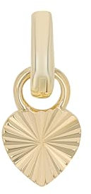 Amor Charm 925 Sterling Silber Damen Charms, 1,5 cm, Gold, Herz, Kommt in Schmuck Geschenk Box, 2038473