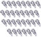 30 Stück Glashalter Klammern Kunststoff, Glashalterungs Glasschrank Befestigung Clips für Spiegel, Glas, Fenster (4-5mm)