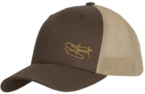 2Stoned Flexfit Snapback Trucker Cap Unisex Braun-Khaki mit Stick One Size (53cm - 61cm) für Erwachsene und Kinder