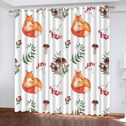 Verdunkelungsvorhänge für Kinderzimmer, wärmeisoliert, Kinderzimmer-Vorhänge für Jungen und Mädchen, 2 Paneele, 280 x 245 cm