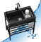 Fregadero de Acero Inoxidable 304,Fregadero Cocina Negro 1 Senos,con Agua Fria y Caliente Grifo y DesagüE,Fregadero Portatil Camping,Lavadero Pila Exterior,para Jardin Cuarto de Lavado(68*45*86cm)