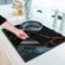 HomeMakers Induction Hob Protector Mat with Cooking Function | Large 61x53cm | Scratch and Spill Heat-Resistant Silicone Cooktop Cover | Non-Slip Surface | Easy-to-Clean Kitchen Mat(Marble)