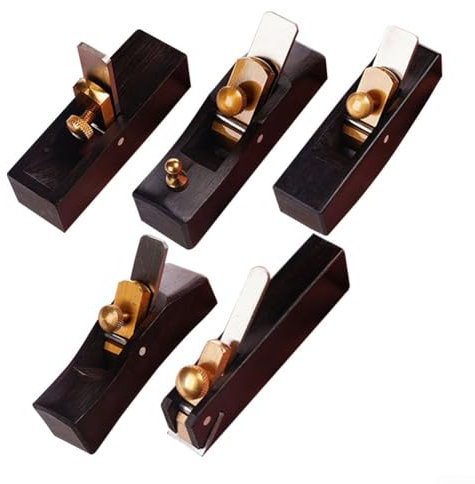 Mini pialla manuale per tagliare il legno, strumento manuale per la lavorazione del legno, pialla a fondo piatto, per modellismo fai da te (fondo piatto)
