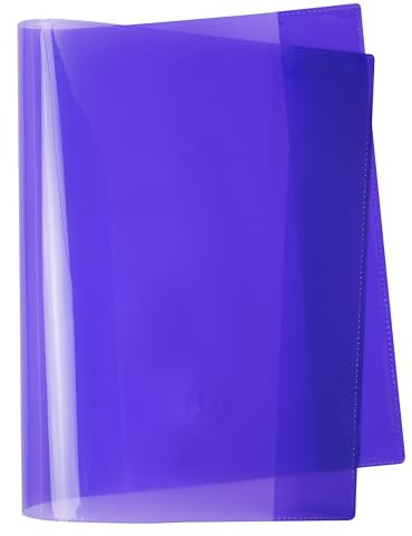 JOLLY Jollycover Heftschoner Quart, violett, 10 Stück, extra stark, kinderfest, mit Ultraschallverschweißung, 160µm Polypropylen, umweltfreundlich, für Schulhefte und Bücher