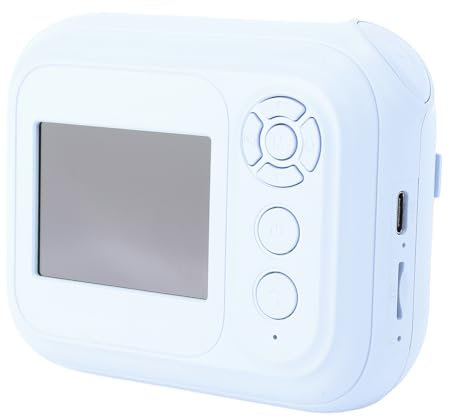 Telecamera Immediata, Fotocamera da Stampa Immediata Dolce 6x Zoom 48mp 1080p HD con Cordino per Regali di Natale (BLUE)