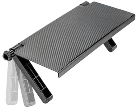 TV Shelf - Adjustable No Drill Cable Box Bracket Wall Mounted TVs, Universal Stand for DVD Players, Game Consoles, Routers, and Speakers, Ideal for Home, Office, Apartment, and Hotel Use