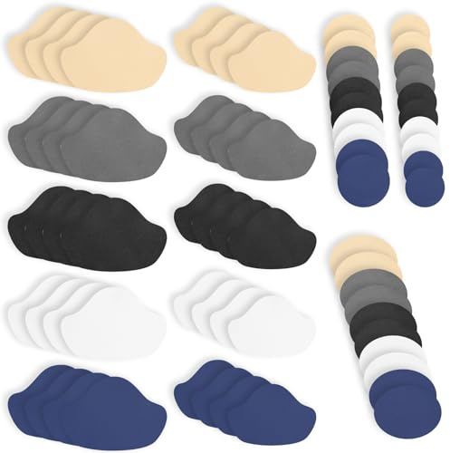 70 Stück Sneaker Reparatur Patch, Schuh Fersen Reparatur Set, Schuhreparatur Set, Selbstklebender Fersen Patch von Schuhloch für Sneaker Lederschuhen High Heels Fersenreparatur