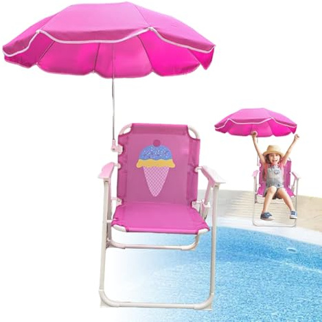 Générique Praktisches Design: Strandstuhl mit Struktur aus robustem Metall und abriebfestem Stoff – einfach zu montieren, um Platz zu sparen und zum zu transportieren