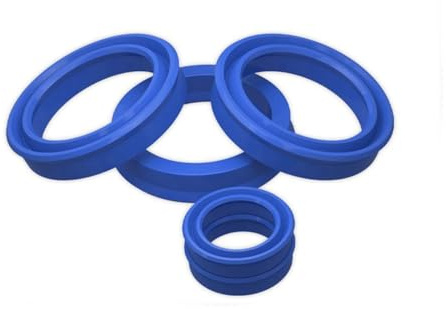 Radialer Polyurethan-Wellendichtring für Hydrauliköl, Innendurchmesser 40mm, Außendurchmesser 48mm, Dicke 5mm, 10 Stück, Blau, 40x48x5mm