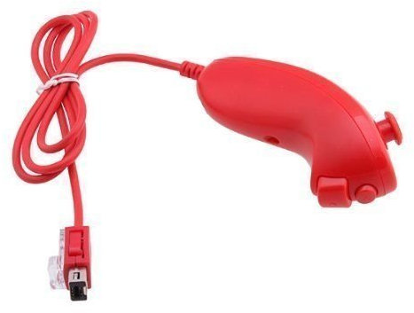 Manette Nunchuk pour Nintendo Wii Rouge