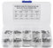 150 Pièces Vis Américaine UNC #2-56 Kit de Vis à Tête Hexagonale avec Boîte de Rangement en Plastique 9 Longueurs Différentes