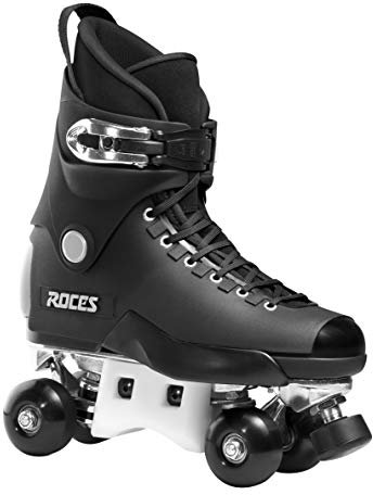 Roces Unisex Jugend PRO 4 Rollschuhe, Black-Silver, 46