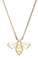 La Menagerie Biene Gold, Origami-Schmuck & vergoldete geometrische Kette - 18-karätig Goldkette & Biene-Halskette für Frauen & Mädchen - Origami-Halskette