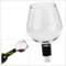 Weinflaschenaufsatz Glas: Weinflaschenaufsatz Glas, Silikondichtung 13 cm, ein tolles Geschenk