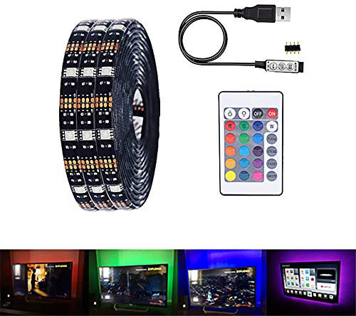 Striscia LED USB 5V Multicolore 5050 RGB Variabile No Impermeabile LED TV Sfondo Illuminazione 50CM 0.5M FAI DA TE Flessibile LED Luce.