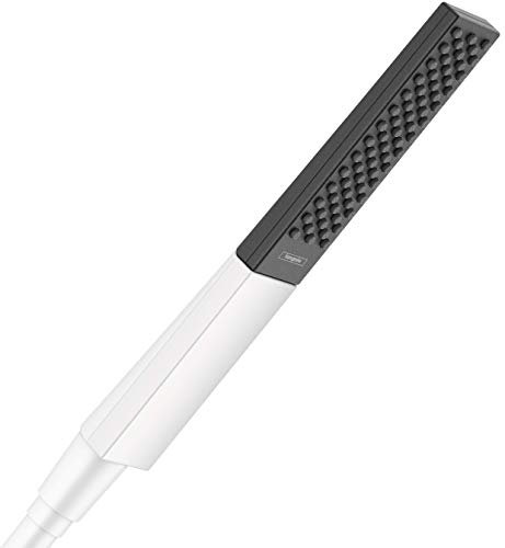 hansgrohe Rainfinity 26866701 Moderner Handbrausekopf, 1 Strahl, PowderRain in mattem Weiß, 5,1 cm