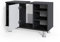 Vicco Mobile sottolavabo per bagno Fynn, Antracite/bianco lucido, 80 x 54 cm