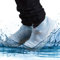 GOODS+GADGETS Silikon Überziehschuhe Überschuhe wasserdichte Schuh-Überzieher Regen-Schuhe rutschfeste Schuhschoner Galoschen, wiederverwendbar(M (34-39), Transparent)