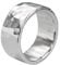SILBERMOOS Ring Damenring Herrenring Partnerring Ehering Schmiedering Bandring gehämmert breit massiv Sterling Silber 925, Größe:58