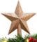 Christmas Concepts® 20cm Glitter Tree Top Star Decoration – Christmas Tree Topper (Rose Gold)