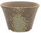 Wazakura Banko Series Kleiner handgefertigter runder Keramik-Bonsai-Topf mit Ablaufloch, 110 mm, hergestellt in Japan, Blumen-Sukkulenten-Zimmerpflanzen-Übertopf – Braun & Weißgold