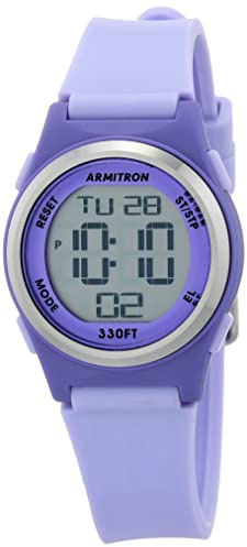 Armitron Sport Women's Digital Chronograph Resin Strap Watch, 45/7102