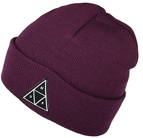 HUF Triple Triangle II Beanie Mütze - Aubergine - Einheitsgröße