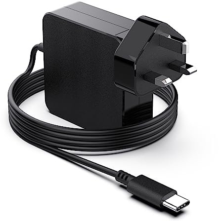 65W USB C Laptop Charger Compatible with MacBook Pro/Air, Lenovo ThinkPad, Asus, HP, Dell, Acer, Google Chromebook Notebook, HUAWEI, Xiaomi, and more Type C Devices PD Wall Charger