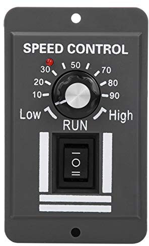 Fyearfly Bürstenmotor Drehzahlregler, Einstellbarer Motorregler Wendeschalter, DC12-60V 20A DC Bürstenmotor Geschwindigkeitsregler Vorwärts/Rückwärts Geschwindigkeitsregler für Elektromotoren