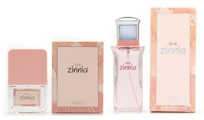 ZINNIA - Flor de Zinnia Promoción 100 ml + 30 ml, Colonia Mujer, Pack 2 Productos, Perfume Formato Spray, Eau de Toilette Femenina, Aroma Dulce Afrutado, Fragancia Fresca de Larga Duración