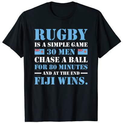 Rugby ist ein einfaches Spiel Fiji Rugby T-Shirt