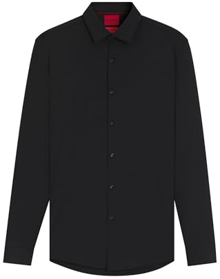HUGO Herren Kenno Slim-Fit Hemd aus funktionalem Stretch-Jersey