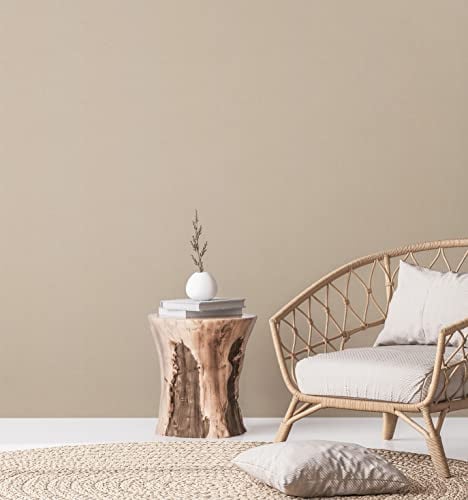 A.S. Création Natural Living 386621 Plain Wallpaper Beige PVC-Free Vintage Light Glossy 10.05 x 0.53 m Made in Germany