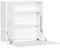 HOMCOM Wandtisch klappbar Wandklapptisch mit Ablagefächer Schreibtisch Klappbarer Computertisch Bürotisch Modernes Design Spanplatte Weiß 64 x 20 x 60 cm