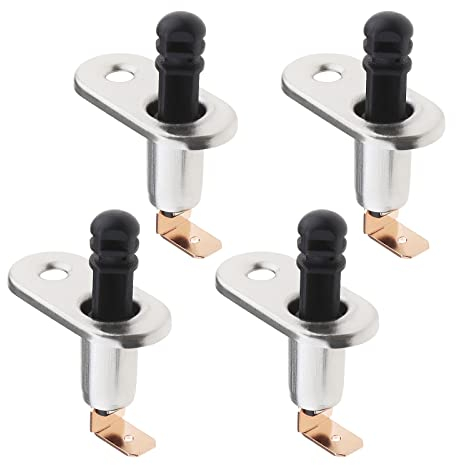 ECSiNG 4 STÜCKE Türkontaktschalter Stiftschalter Momentanschalter Druckschalter für Motorhaube Deckenleuchte Fahrgestelllampe Kofferraumbenachrichtigung 4,8 Mm Loch