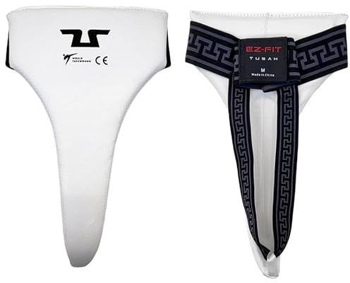 TUSAH WTF Approved Taekwondo Groin Guard for Women CE-Approved Boxing Abdominal Cup Box Protector for MMA Kickboxing TKD Karate Jockstrap Groinguard (S)