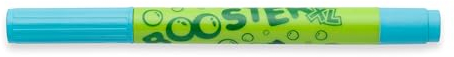 JOLLY Booster XL, 12 Stifte, Türkis, nachfüllbare und ungiftige Fasermaler, für Kleinkinder ab 3 Jahren, auswaschbare Tinte, Spitzen austauschbar, Spitze unversenkbar