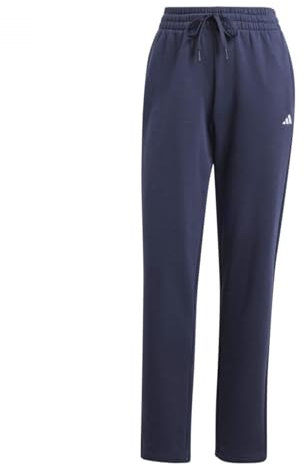 adidas Damen Essentials SMALL Logo Feel Cozy Open Hem Pant, Legend Ink, S