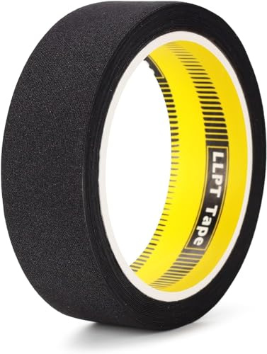 LLPT Iron On Repair Tape 30mm x 5m Black Premium Patch Tape | Fusing Durable Adhesive for Sofa Jeans Jackets Pants Curtains and DIY Decorations