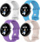 4 Pack Correas Compatible con Google Pixel Watch 3 41mm/Pixel Watch 2 1 Correas,Silicona Suave Deportiva de Repuesto Impermeable para Google Pixel Watch 2 1/Pixel Watch 3 41mm Correa Hombres Mujeres,S
