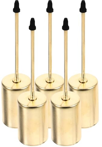 Veemoon Christmas Candle Holder Stake 5PCS Metal Candle Fixing Holder Stand DIY Pillar Tealight Candle Base Fixator Ornament for Floral Table Centerpiece Garden Party