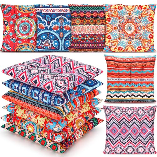 Menkxi 6 Pcs Bohemian Floor Pillows 15 Inch, Classic